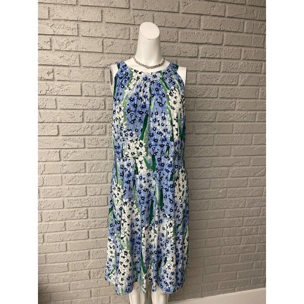 Tommy Hilfiger Women Sleeveless Floral Fit and Flare Dress Size 14